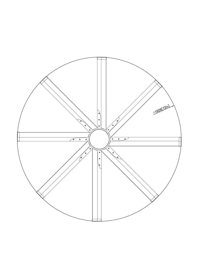 Parrot Uncle 72" Bankston Modern Downrod Mount Ceiling Fan with Lighting and Remote Control