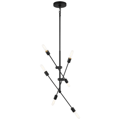 Visual Comfort Axis Six Light Medium Chandelier