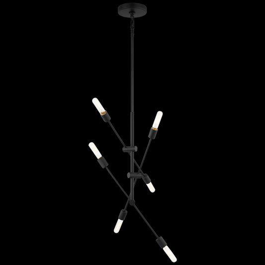 Visual Comfort Axis Six Light Medium Chandelier