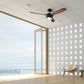Parrot Uncle 52" Aerofanture Industrial DC Motor Downrod Mount Reversible Ceiling Fan with Lighting and Remote Control