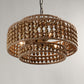 3-Light Rustic Golden LED Pendant Light