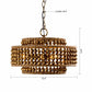 3-Light Rustic Golden LED Pendant Light