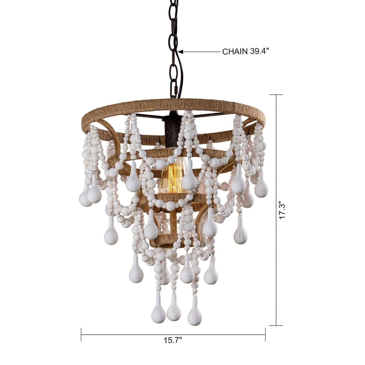 1-Light Traditional Pendant Lighting