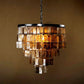 3-Light Traditional Shell Pendant Lighting