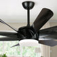 Parrot Uncle  60" Thank Integrated LED Black Ceiling Fan