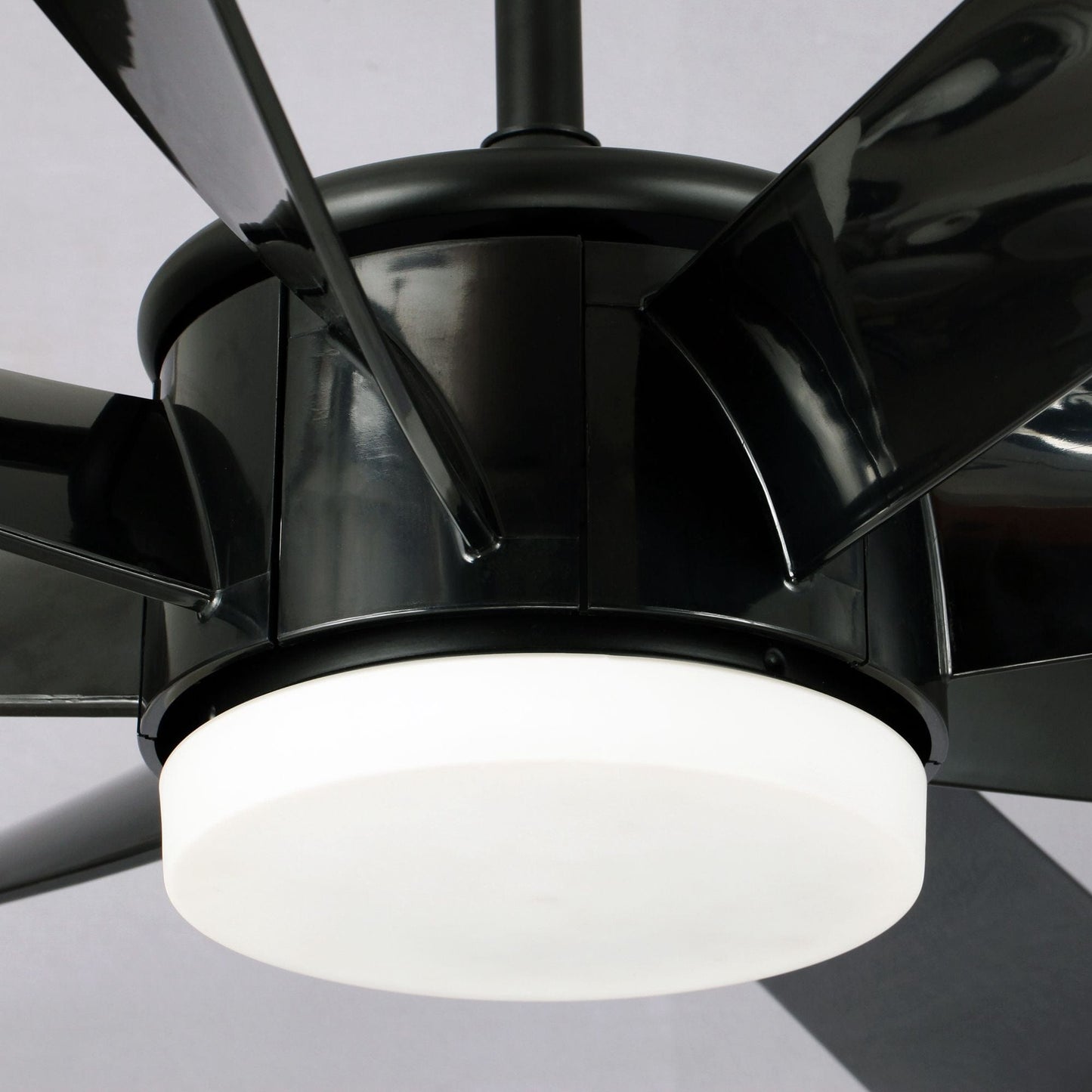 Parrot Uncle  60" Thank Integrated LED Black Ceiling Fan