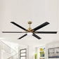 Parrot Uncle 72" Bankston Modern DC Motor Downrod Mount Reversible Ceiling Fan with Lighting and Remote Control