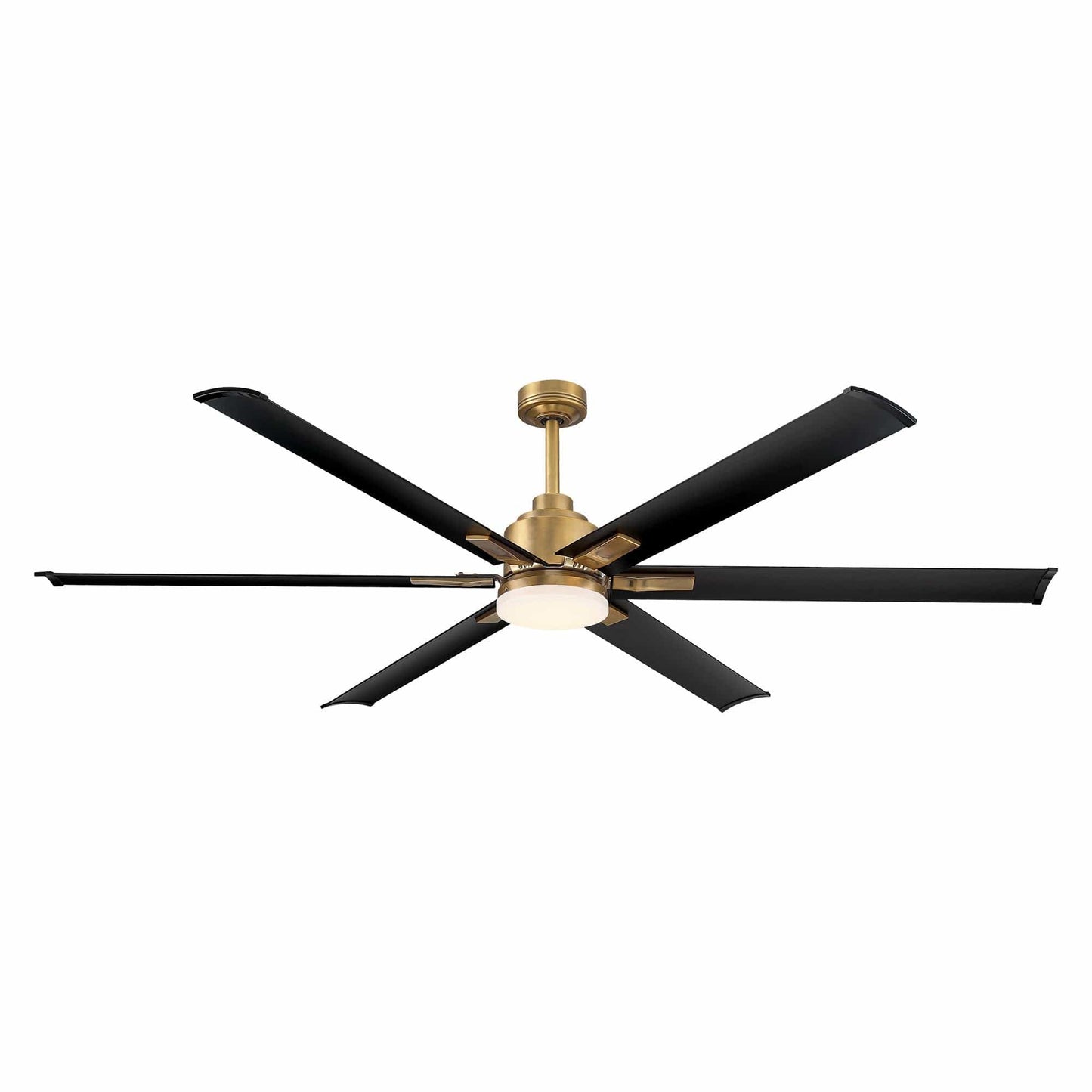 Parrot Uncle 72" Bankston Modern DC Motor Downrod Mount Reversible Ceiling Fan with Lighting and Remote Control