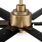 Parrot Uncle 72" Bankston Modern DC Motor Downrod Mount Reversible Ceiling Fan with Lighting and Remote Control
