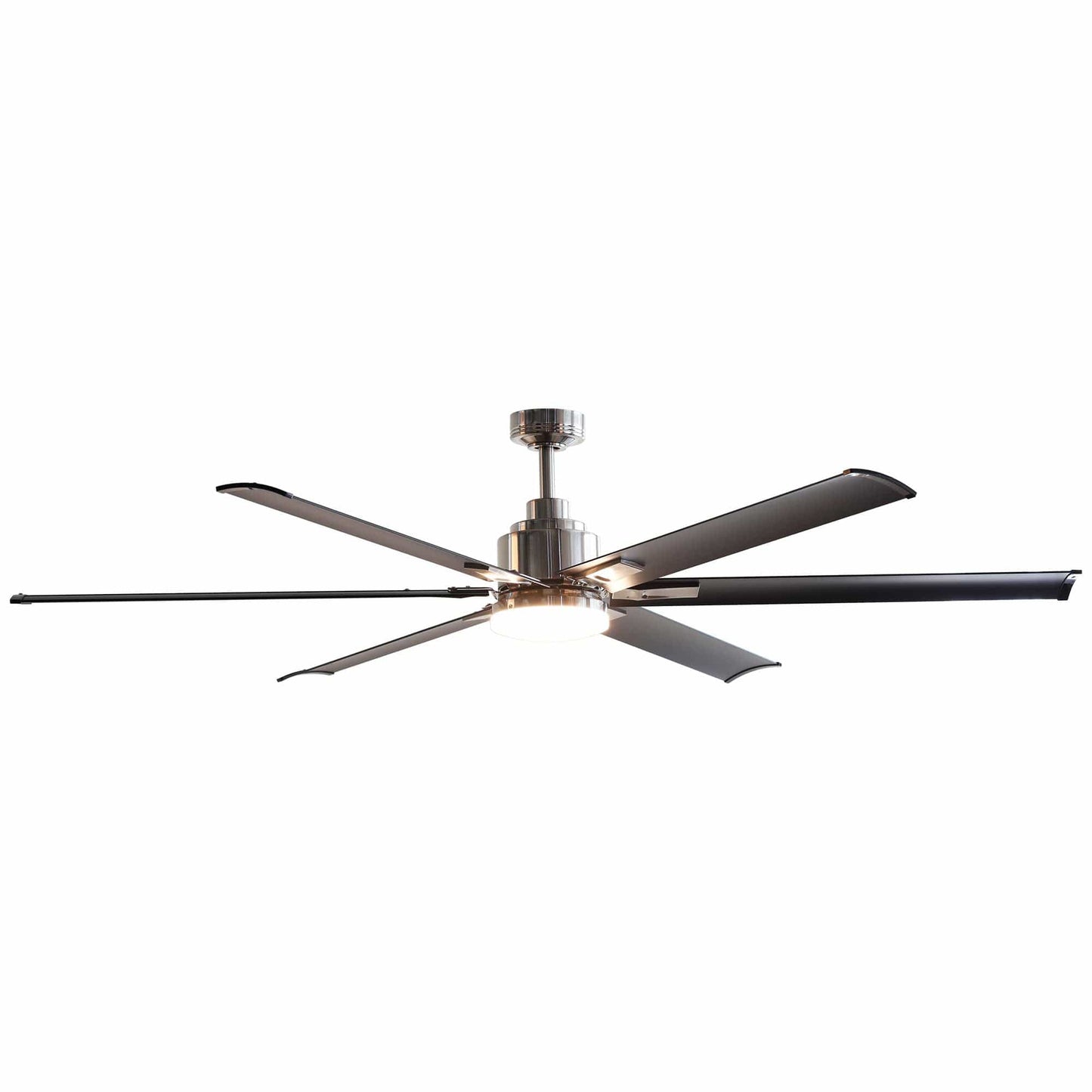 Parrot Uncle 72" Bankston Modern DC Motor Downrod Mount Reversible Ceiling Fan with Lighting and Remote Control