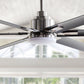 Parrot Uncle 72" Bankston Modern DC Motor Downrod Mount Reversible Ceiling Fan with Lighting and Remote Control