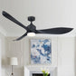 Parrot Uncle 66" Misael Propeller Integrated LED Indoor Modern Black Ceiling Fan