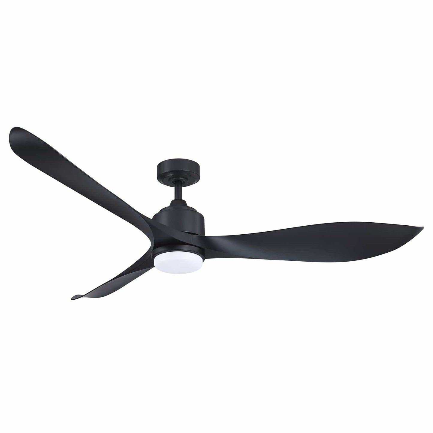 Parrot Uncle 66" Misael Propeller Integrated LED Indoor Modern Black Ceiling Fan