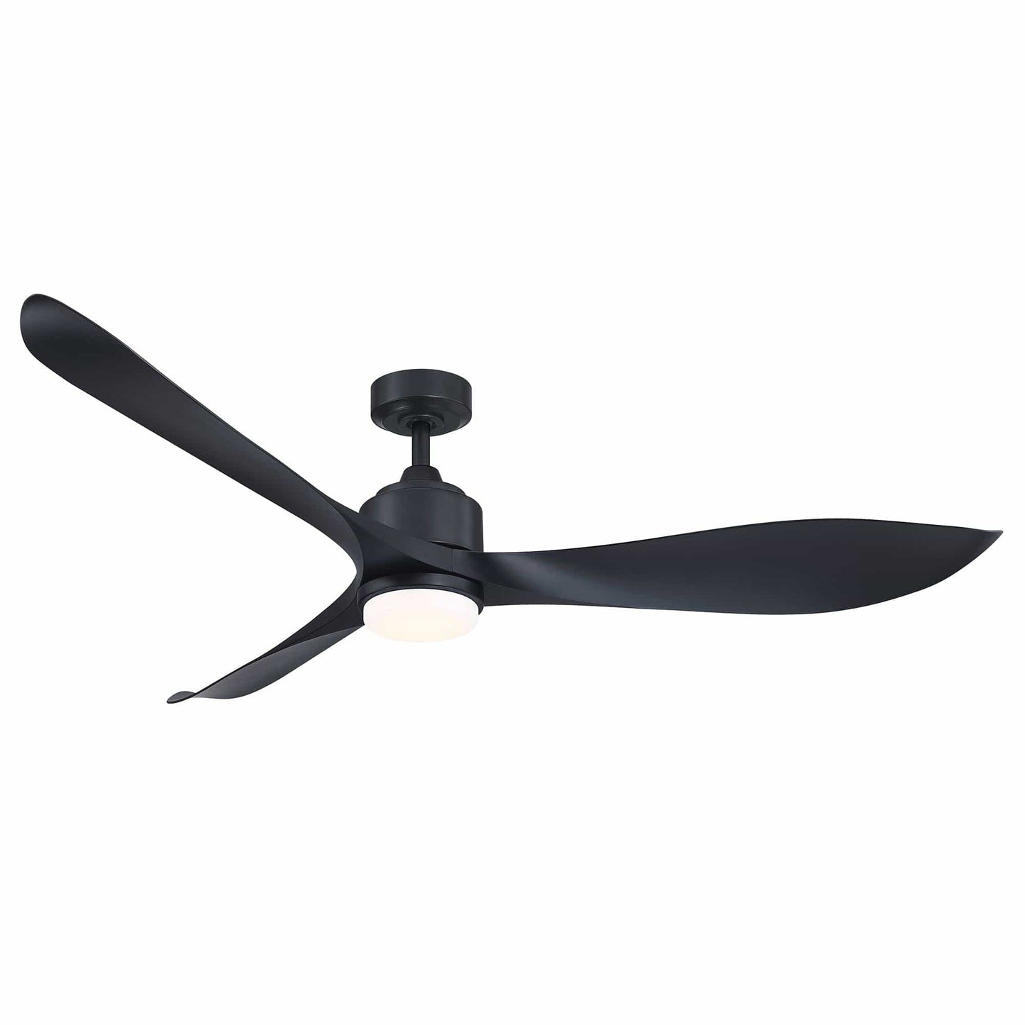 Parrot Uncle 66" Misael Propeller Integrated LED Indoor Modern Black Ceiling Fan