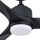 Parrot Uncle 66" Misael Propeller Integrated LED Indoor Modern Black Ceiling Fan