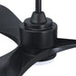 Parrot Uncle 66" Misael Propeller Integrated LED Indoor Modern Black Ceiling Fan