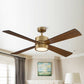 Parrot Uncle 52" Bucholz Industrial Downrod Mount Reversible Ceiling Fan with Lighting and Remote Control