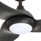 Parrot Uncle 52" Industrial DC Motor Downrod Mount Reversible Ceiling Fan with LED Lighting and Remote Control