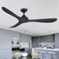Parrot Uncle 56" Modern DC Motor Downrod Mount Reversible Ceiling Fan with Remote Control