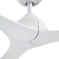 Parrot Uncle 56" Modern DC Motor Downrod Mount Reversible Ceiling Fan with Remote Control