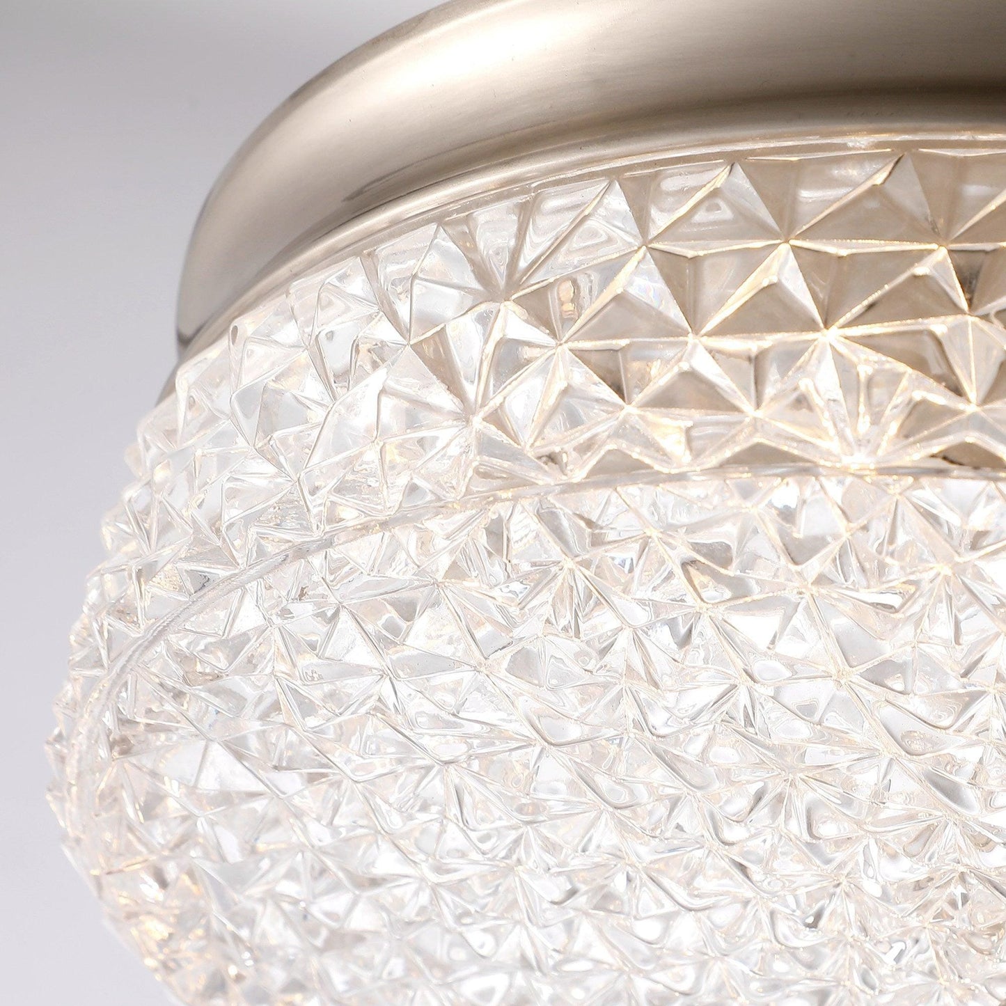 12" Crystal LED Flush Mount Ceiling Light