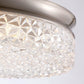 12" Crystal LED Flush Mount Ceiling Light