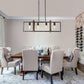 Barkingside 4-Light Brushed Wood Island Pendant