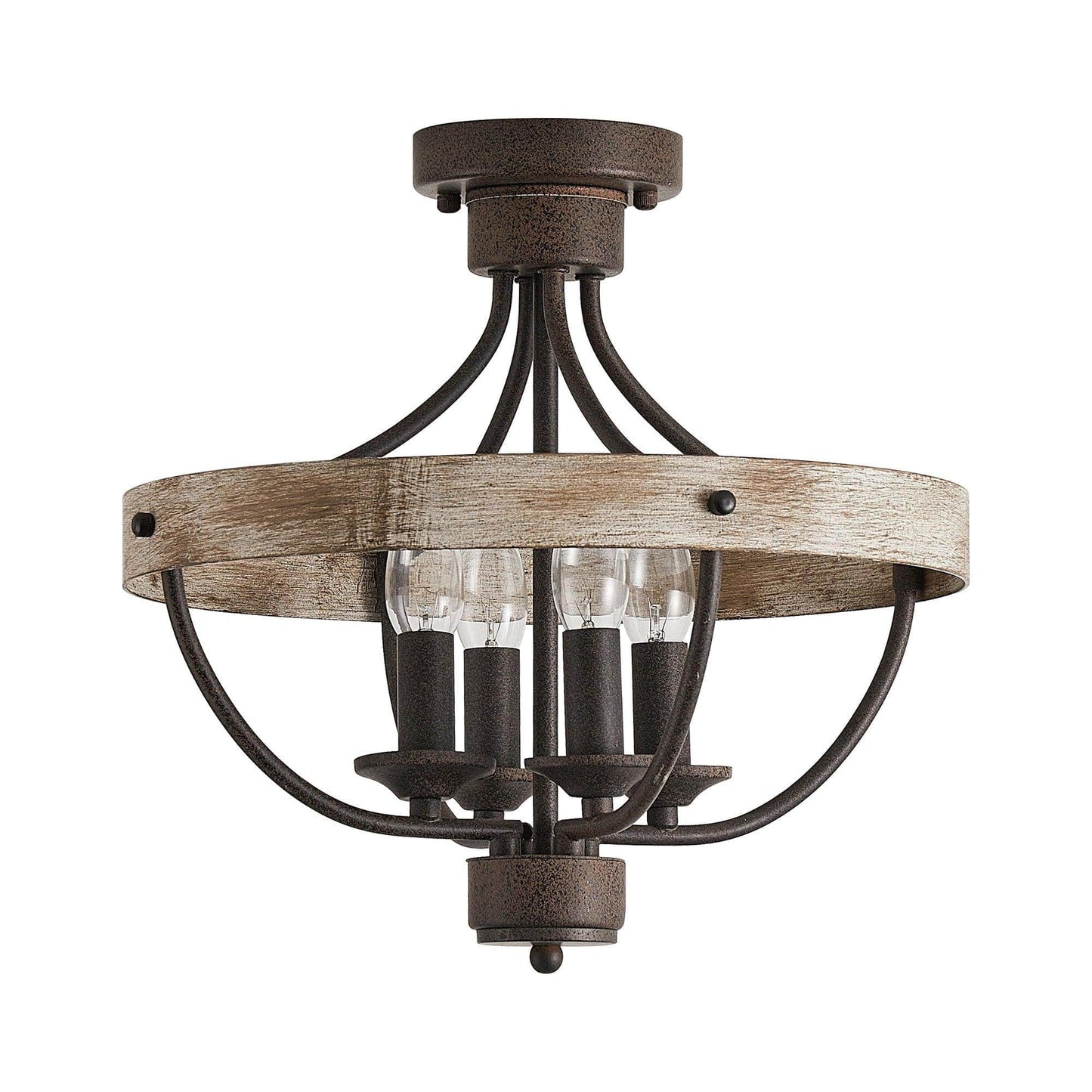 4-Light Industrial Ceiling Light