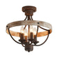 4-Light Industrial Ceiling Light