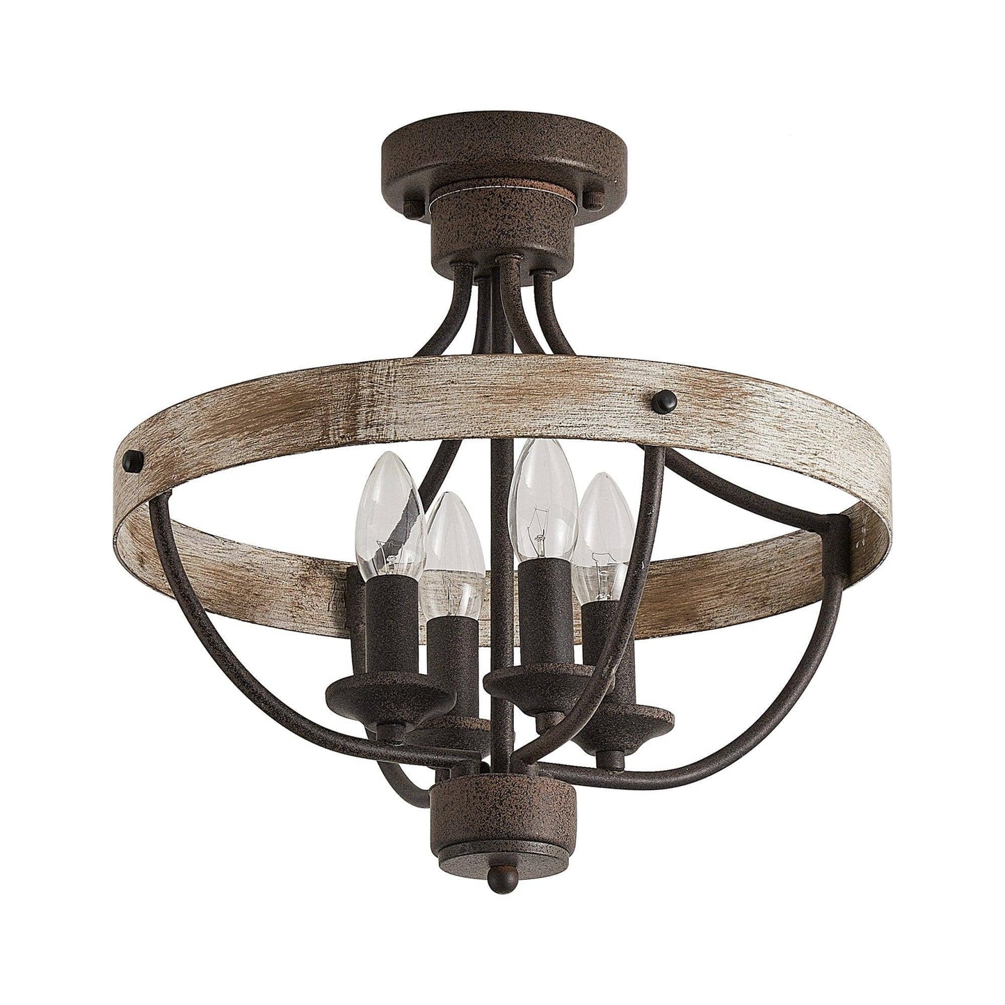 4-Light Industrial Ceiling Light