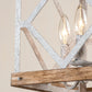 4-Light Farmhouse White Pendant Lighting