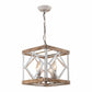 4-Light Farmhouse White Pendant Lighting