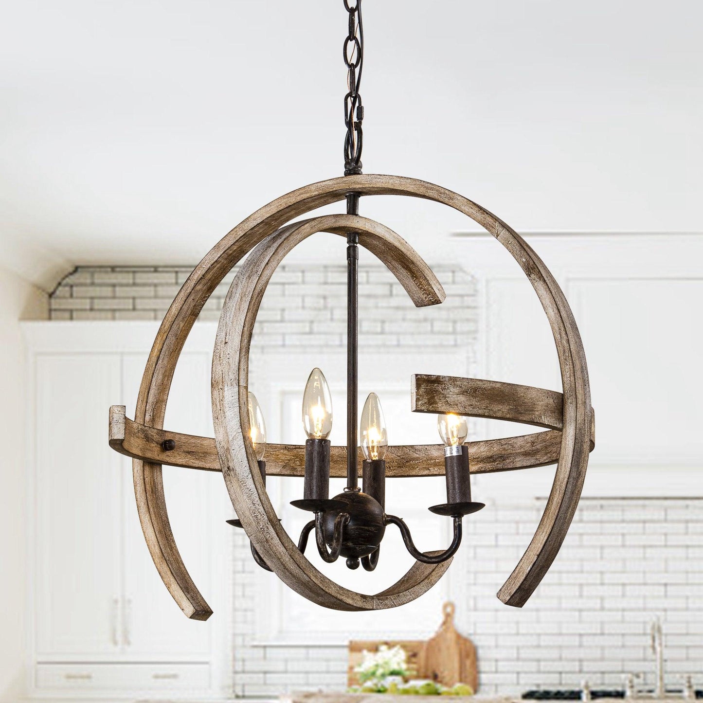 4-Light Farmhouse Pendant Lighting