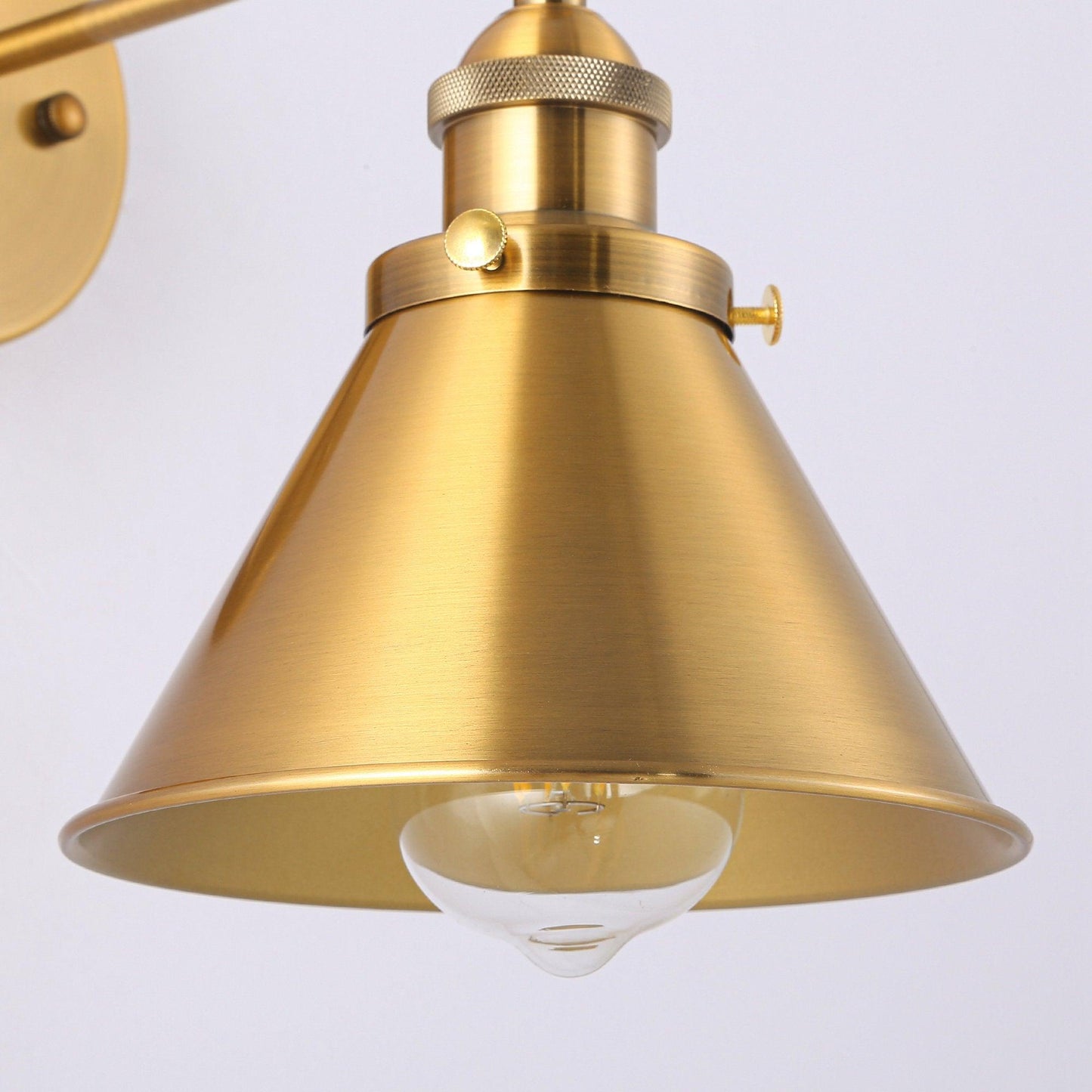 1-Light Rhem Brass Wall Sconce Light