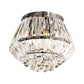 Norrington 3-Light Chrome Flush Mount Chandelier with Crystal Shades