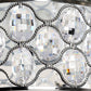 Scorpio 14 in. 3-Lights Chrome Drum Flush Mount Chandelier