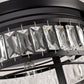 3-Light Modern Crystal Flush Mount Ceiling Light