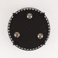 Antique Black 3-Light Modern Drum Flush Mount Light