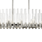 Zeev Lighting 12-Light 40" Oval Linear Glass Chandelier