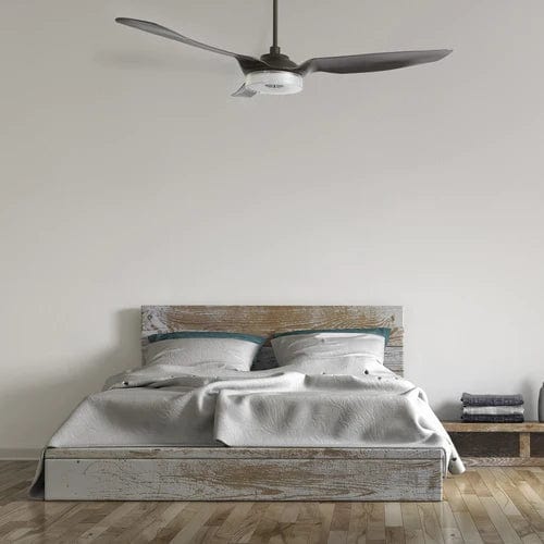 Carro USA Fletcher 60 inch 3-Blade Smart Ceiling Fan with LED Light Kit & Remote