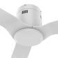 Carro USA Skara 52 inch 3-Blade Flush Mount Ceiling Fan with Remote Control