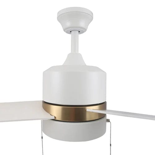 Carro USA Flint 52 inch 3-Blade Ceiling Fan with LED Light Kit and Pull Chain