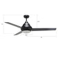 Carro USA Kendrick 52 inch 3-Blade Ceiling Fan with LED Light Kit & Remote Control