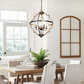 Bennington 4-Light Brown Wood Chandelier