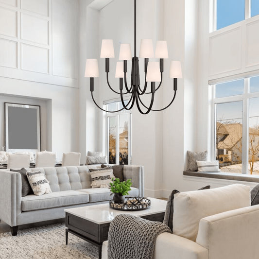 Visual Comfort Logan Large Two-Tier Chandelier