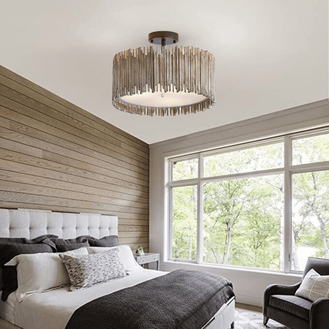 3-Light Farmhouse LED Ceiling Lighting