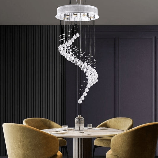 James R. Moder Lighting Crystal Rain Chandelier