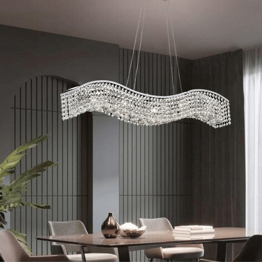 James R. Moder Lighting Contemporary Wave Chandelier