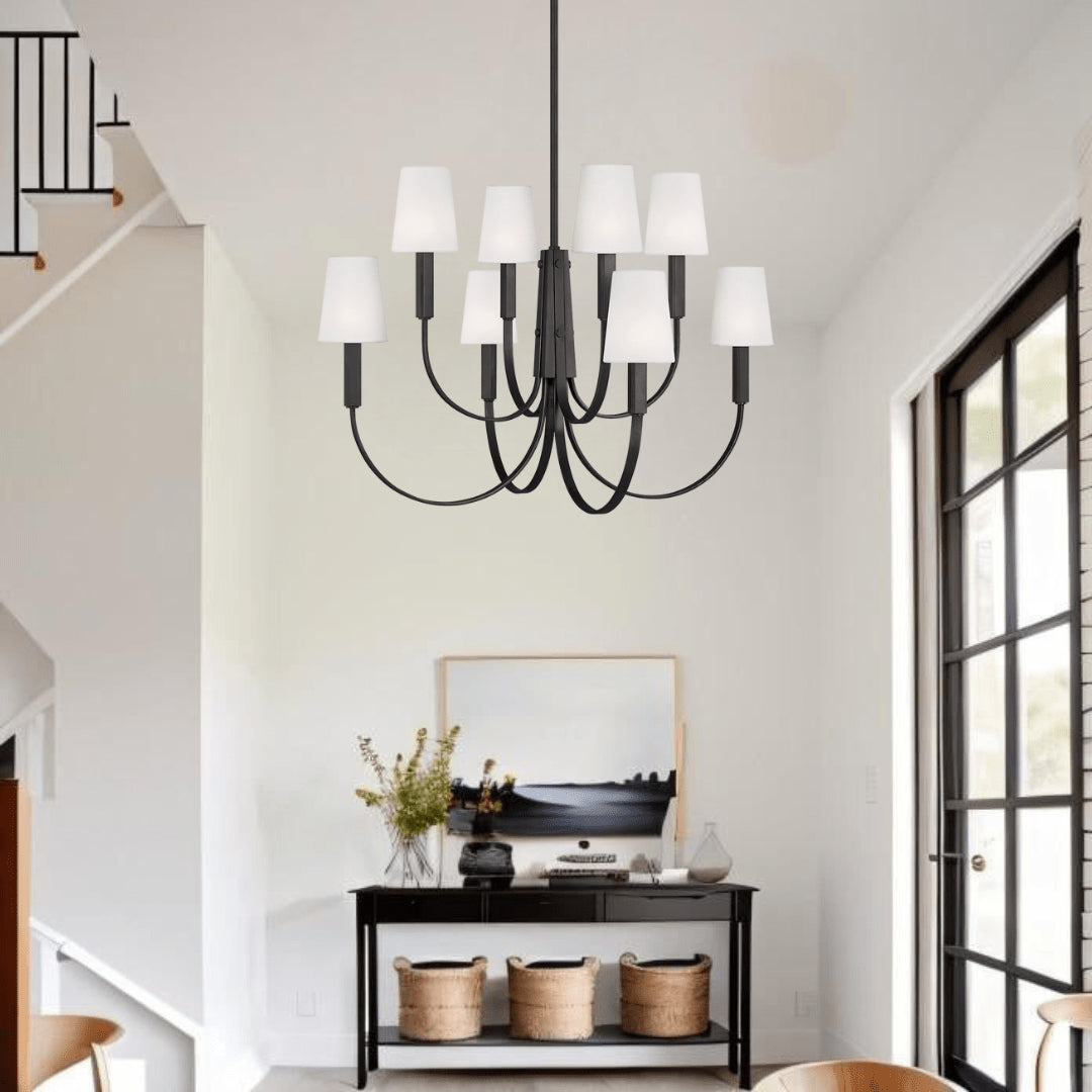 Visual Comfort Logan Large Two-Tier Chandelier