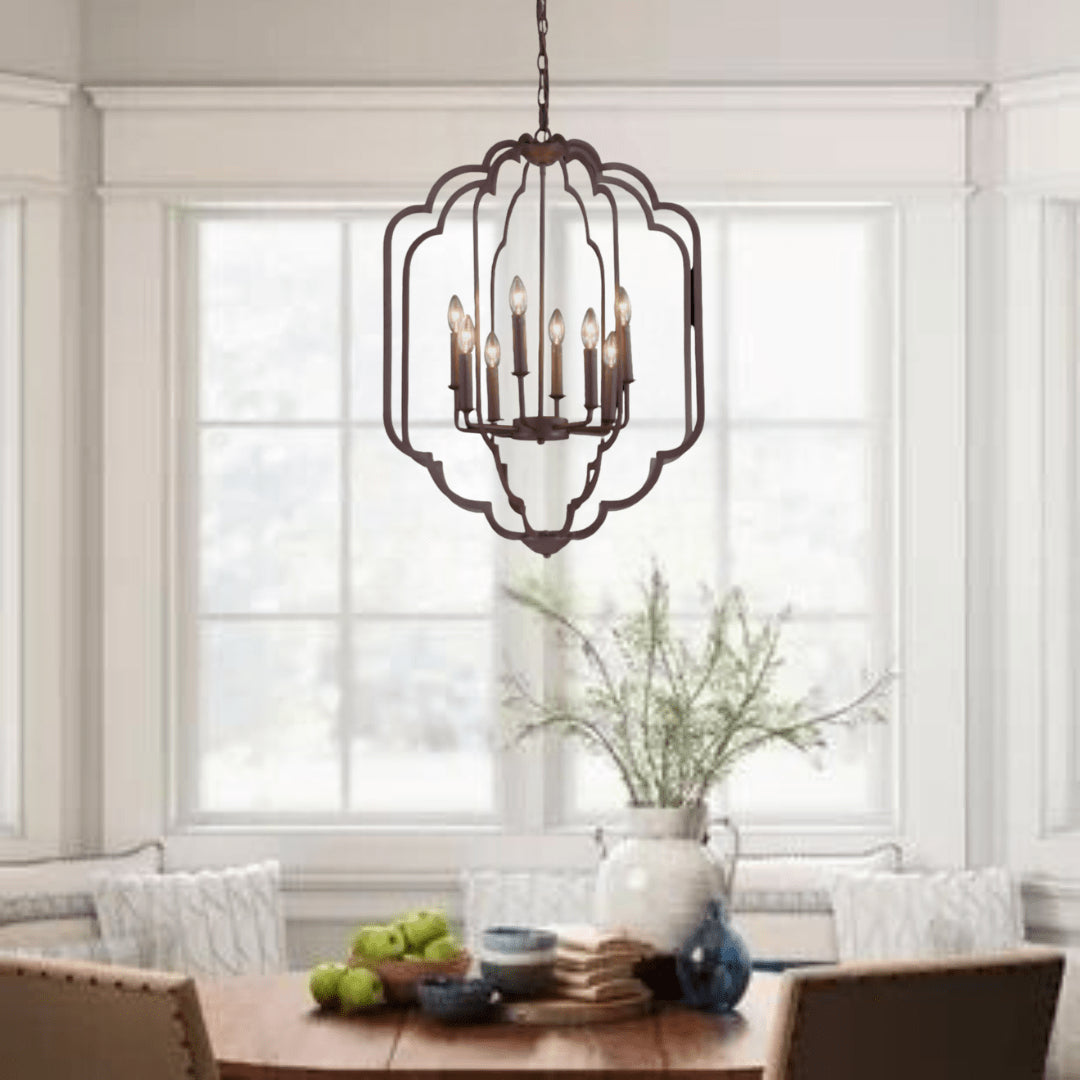 James R. Moder Lighting Lantern Chandelier